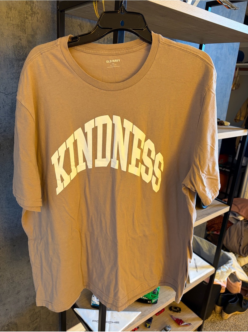 Old Navy Tan women’s Kindness' Graphic Short Sleeve Tee